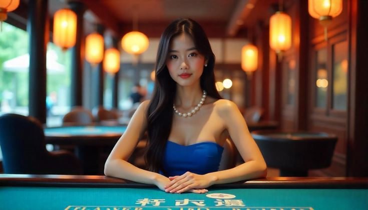 Suasana live casino dengan meja digital